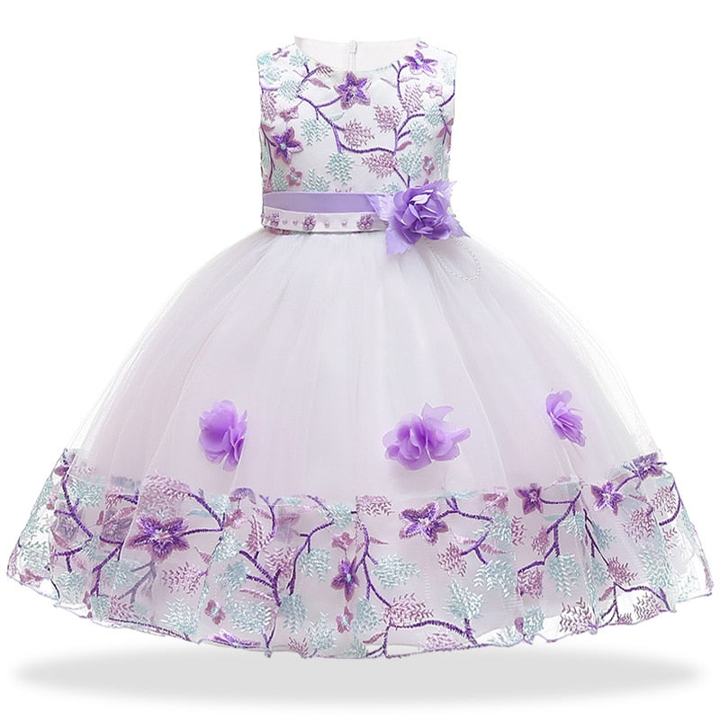 Elegant Flower Gown 3-8yrs Toddler Girl Dress - Coco Potato - dresses and partywear for little girls