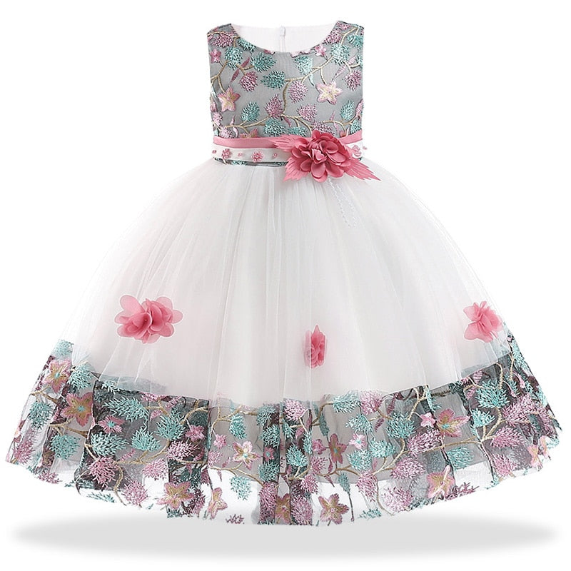 Elegant Flower Gown 3-8yrs Toddler Girl Dress - Coco Potato - dresses and partywear for little girls