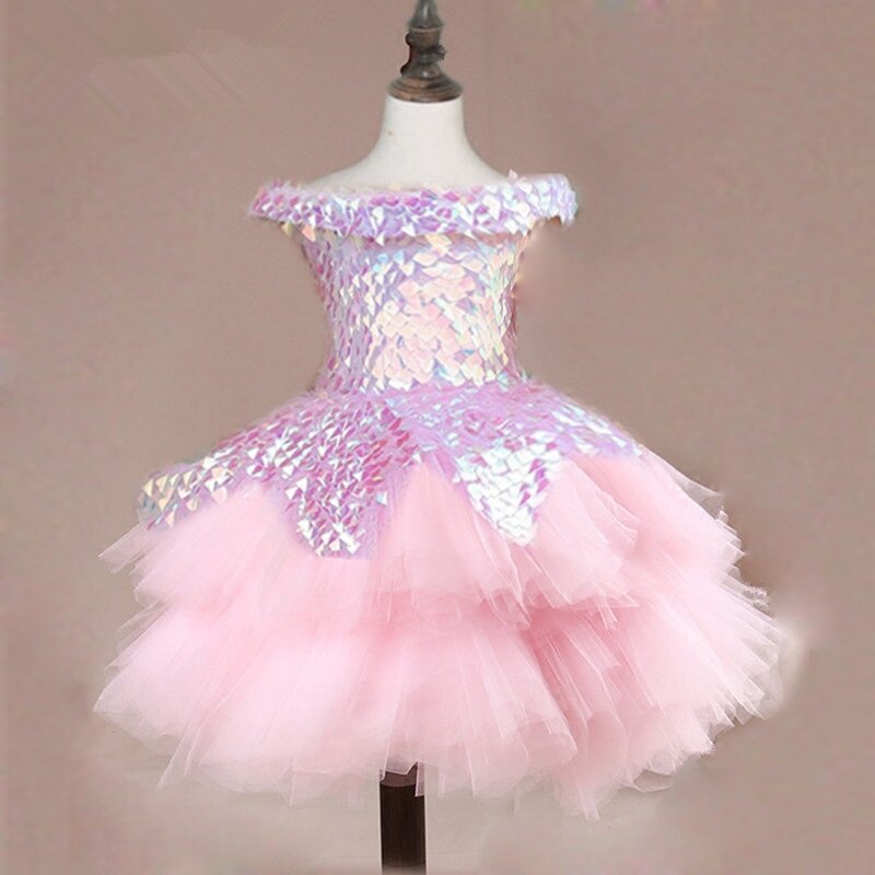 Pink Sparkle Dress 3-14yrs Toddler Girl Dress - Coco Potato - dresses and partywear for little girls