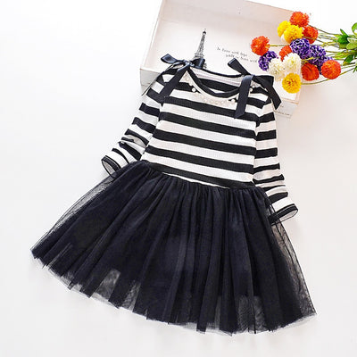 Striped Knitted 1-8yrs Dress - Coco Potato - dresses and partywear for little girls