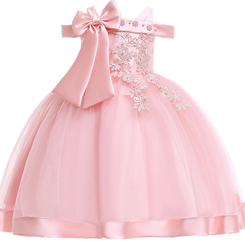 Embroidery Elegant Gown 3-10yrs Toddler Girl Dress - Coco Potato - dresses and partywear for little girls