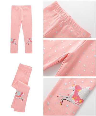 Girls Leggings Cotton Pants Trousers 3-8yrs Leggings - Coco Potato - dresses and partywear for little girls