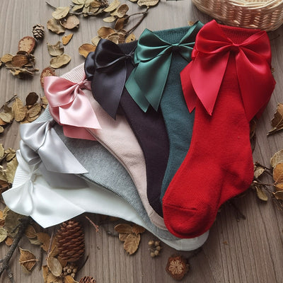Big Bow Socks - Coco Potato - dresses and partywear for little girls