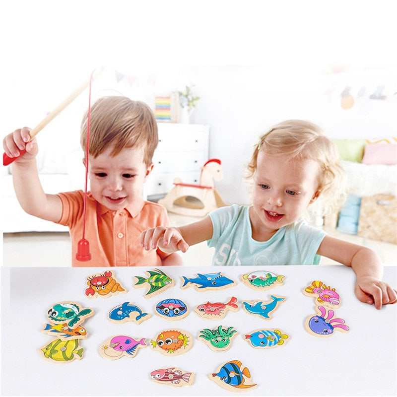 Wooden Magnetic Fishing Toy - Coco Potato - dresses and partywear for little girls