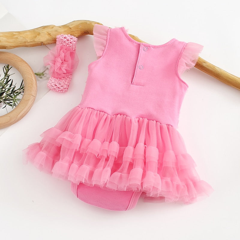 Ruffles Romper 3-24M Dress - Coco Potato - dresses and partywear for little girls