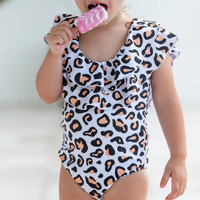 Leopard Mother Daughter Swimsuit 12M-8T Baby Toddler Girl Swimsuit - Coco Potato - dresses and partywear for little girls