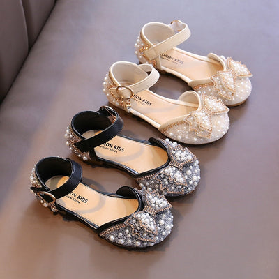 Pearl Rhinestones Sandals Shoes - Coco Potato - dresses and partywear for little girls