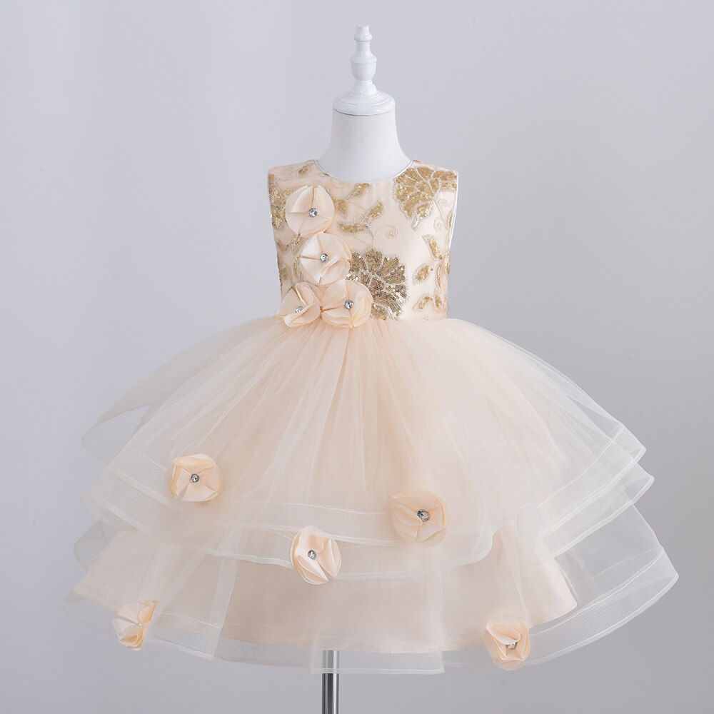 Fluffy Tulle Ball Gown 3-9yrs Toddler Girl Dress - Coco Potato - dresses and partywear for little girls