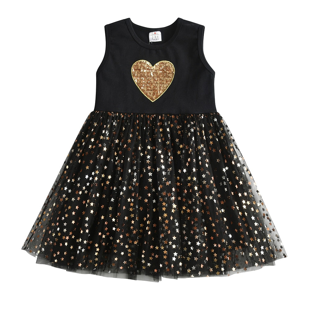 Star Dress 3-8yrs Toddler Girl Dress - Coco Potato - dresses and partywear for little girls