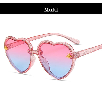 Heart Shape UV 400 Sunglasses One-Size Kids Sunglasses - Coco Potato - dresses and partywear for little girls