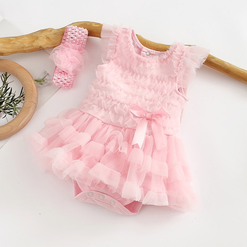 Ruffles Romper 3-24M Dress - Coco Potato - dresses and partywear for little girls