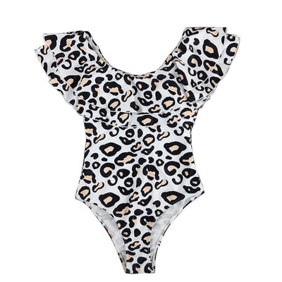 Leopard Mother Daughter Swimsuit 12M-8T Baby Toddler Girl Swimsuit - Coco Potato - dresses and partywear for little girls