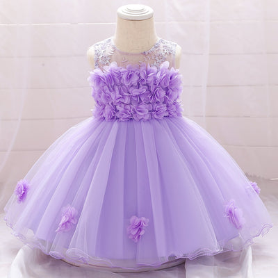 Floral Princess Dress 3-24M Baby Dress - Coco Potato - dresses and partywear for little girls