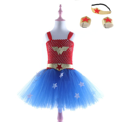 Wonder Girl Costume 2-10yrs Dress - Coco Potato - dresses and partywear for little girls