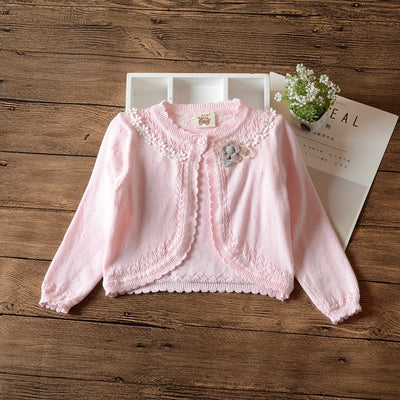 Pink Knit 6M-8yrs Cardigan - Coco Potato - dresses and partywear for little girls