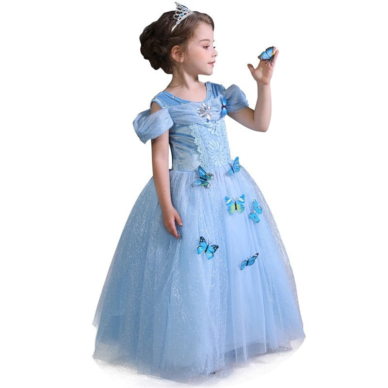 Cinderella Inspired Cosplay 4-10yrs Girls Costume Dress - Coco Potato - dresses and partywear for little girls