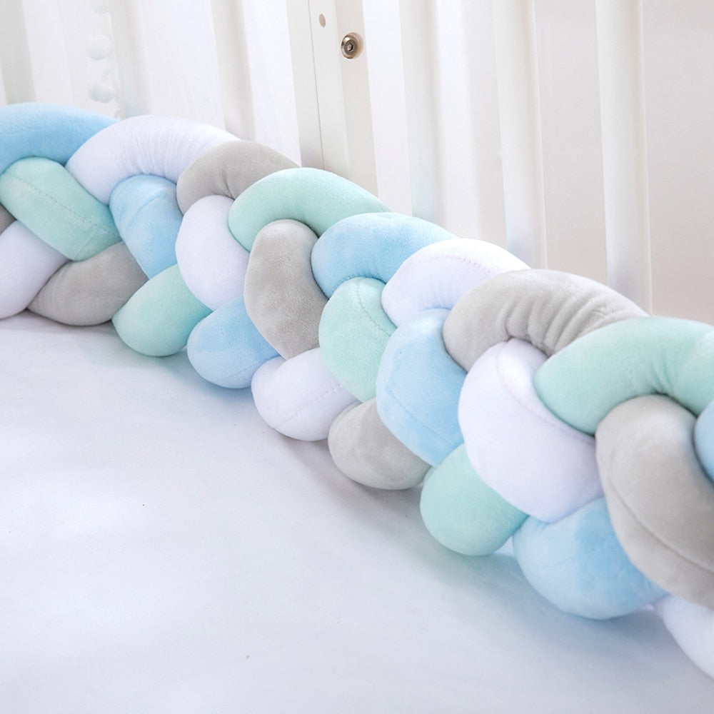 Knotted Braided Bed Bumper Room Decor Home - Coco Potato - dresses and partywear for little girls