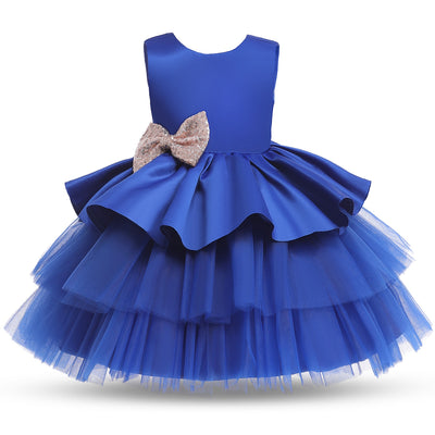 Bowknot Fancy Gown 3M-5yrs Baby Toddler Girl Dress - Coco Potato - dresses and partywear for little girls