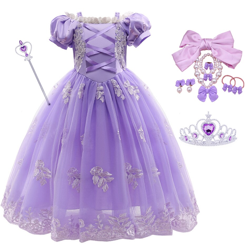 Tangled Rapunzel Inspired 3-10yrs Dress - Coco Potato - dresses and partywear for little girls