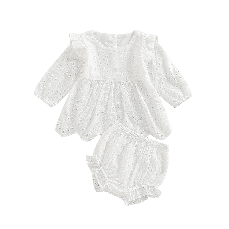 Ruffles Romper 3-18M Set - Coco Potato - dresses and partywear for little girls