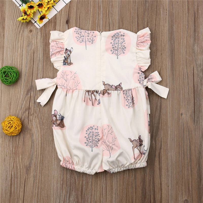 Deer Romper 6-24M Jumpsuit - Coco Potato - dresses and partywear for little girls