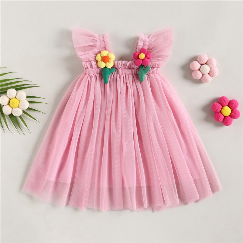 Flower Sleeveless 12M-5yrs Dress - Coco Potato - dresses and partywear for little girls