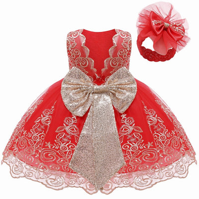 Royal Lace Embroidery 3-24M Dress - Coco Potato - dresses and partywear for little girls