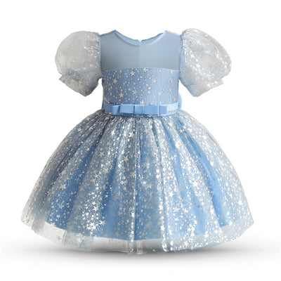 Star Sequin Dress 9M-5yrs Baby Toddler Girl Dress - Coco Potato - dresses and partywear for little girls