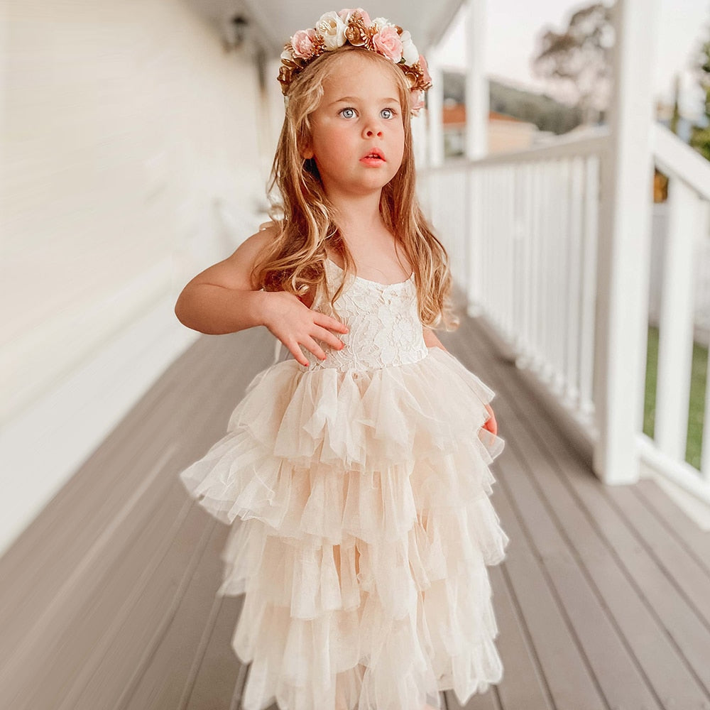 Tutu Fairy Dress 3-8yrs Toddler Girl Dress - Coco Potato - dresses and partywear for little girls
