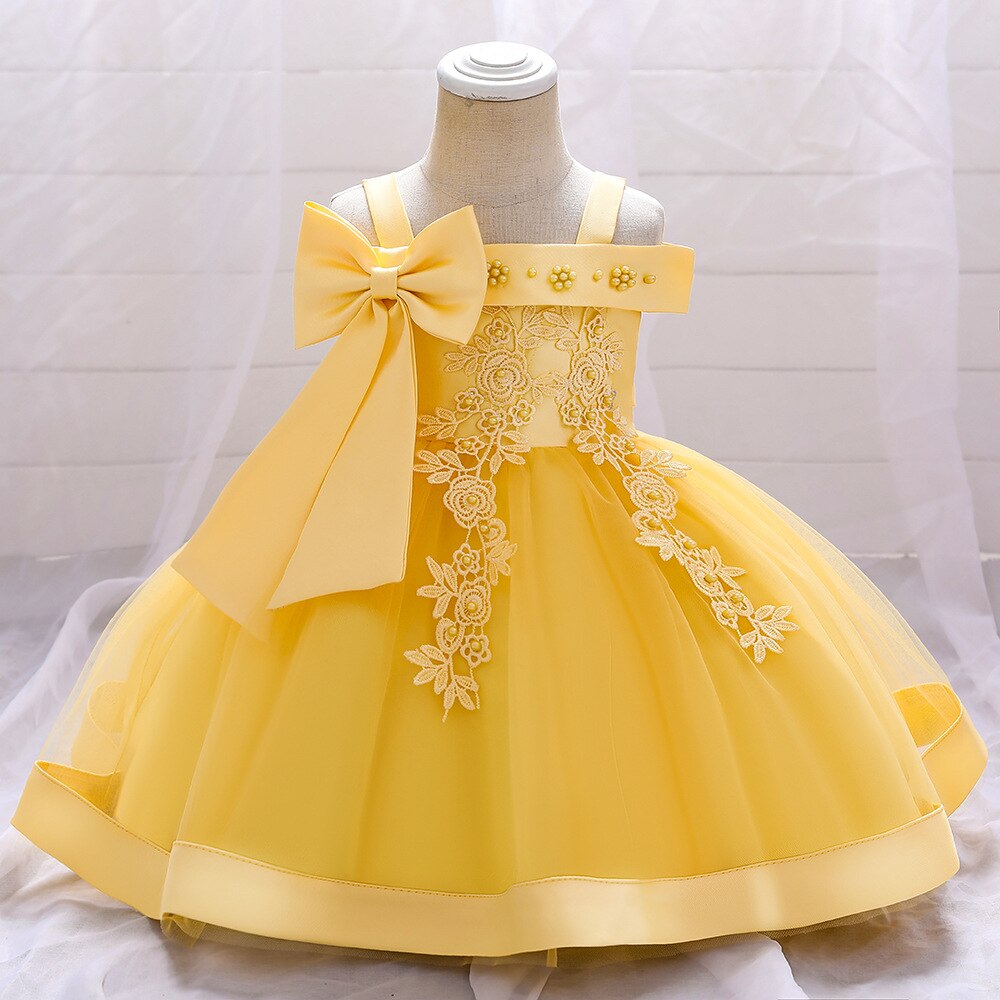 Embroidery Elegant Gown 1-3yrs Toddler Girl Dress - Coco Potato - dresses and partywear for little girls