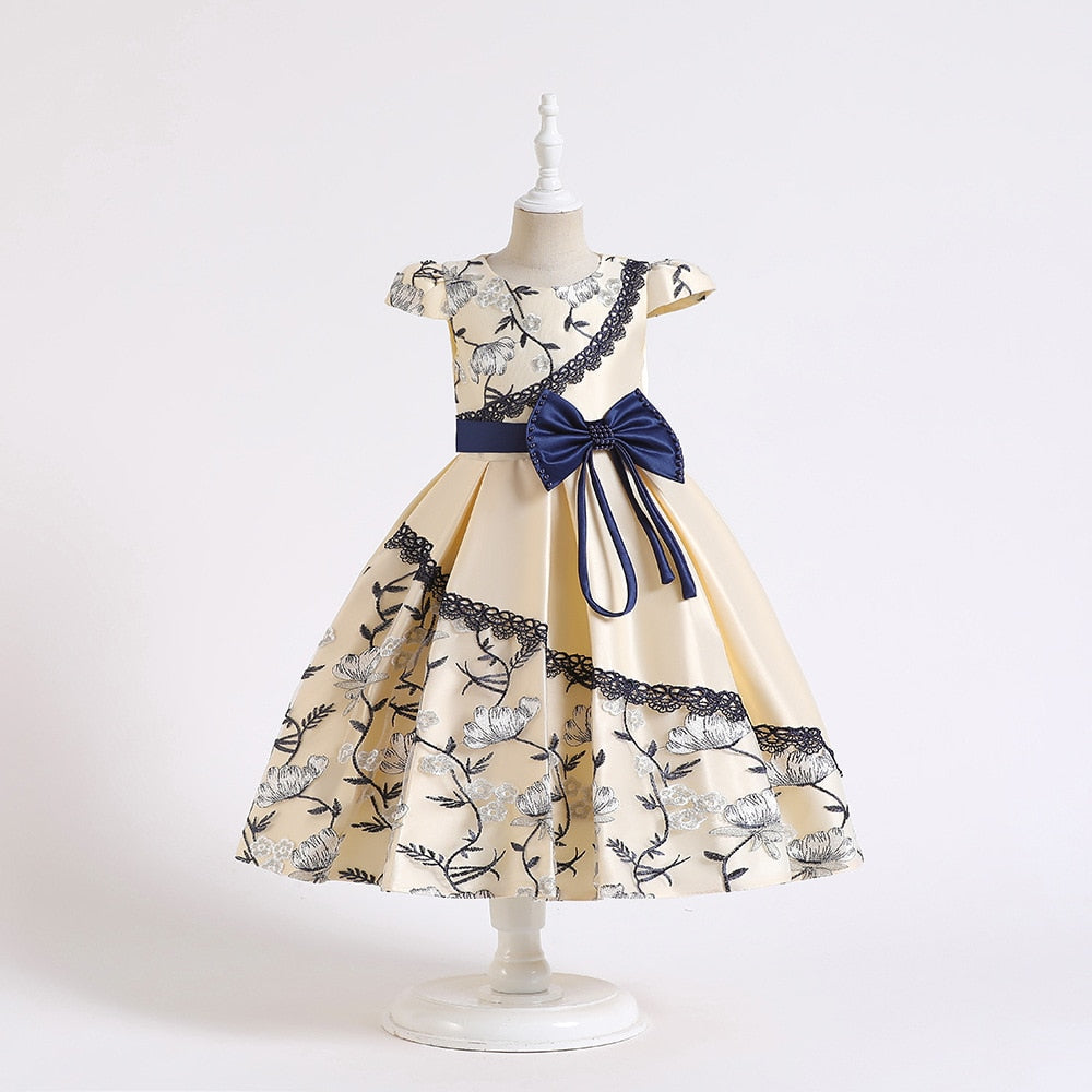 Lace Bowknot 2-8yrs Dress - Coco Potato - dresses and partywear for little girls
