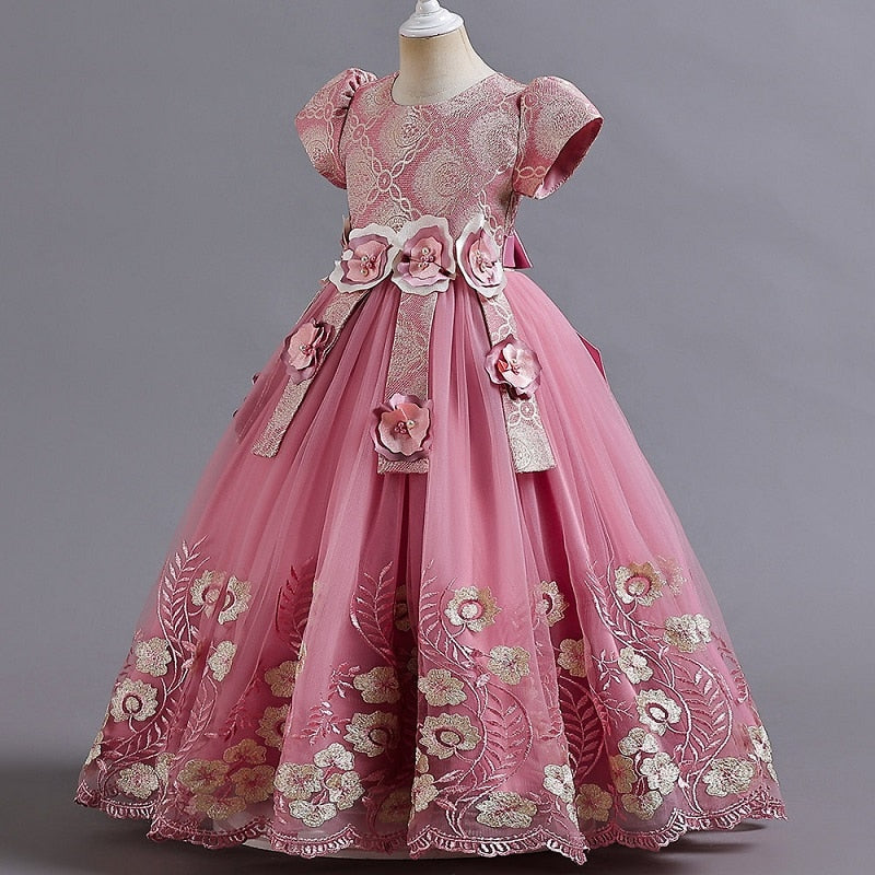 Royal Embroidery 3-12yrs Dress - Coco Potato - dresses and partywear for little girls