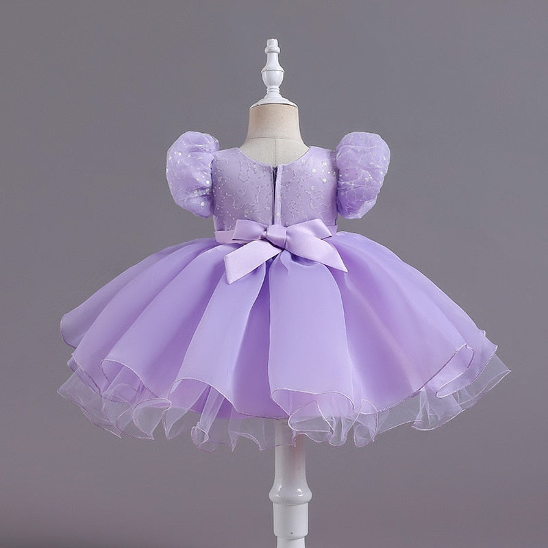 Puff Sleeves Tutu 9M-5yrs Dress - Coco Potato - dresses and partywear for little girls