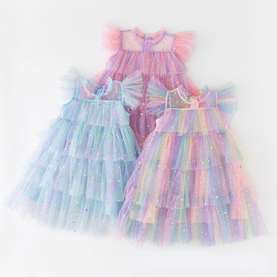 Rainbow Cake 2-10yrs Dress - Coco Potato - dresses and partywear for little girls