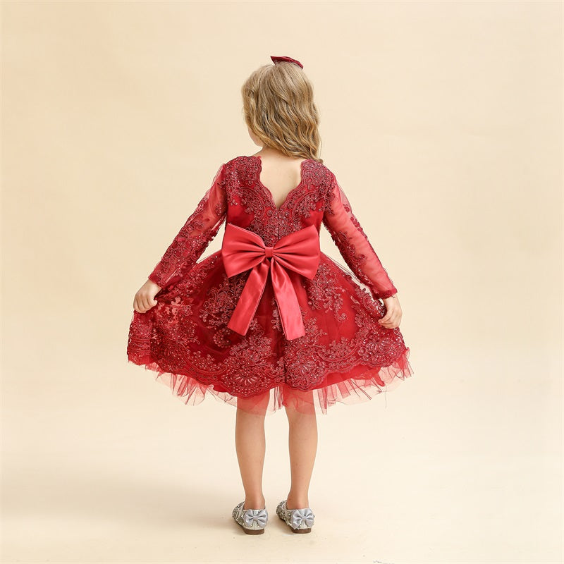 Embroidery Lace Gown 9M-5yrs Baby Toddler Girl Dress - Coco Potato - dresses and partywear for little girls