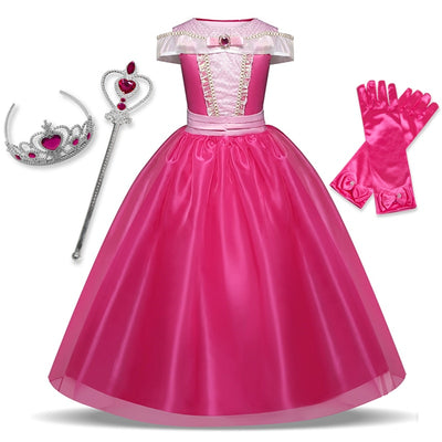 Sleeping Beauty Aurora Inspired 4-10yrs Girls Costume Dress - Coco Potato - dresses and partywear for little girls