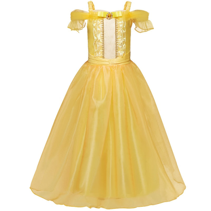 Beauty & Beast Belle Inspired 4-10yrs Girls Costume Dress - Coco Potato - dresses and partywear for little girls