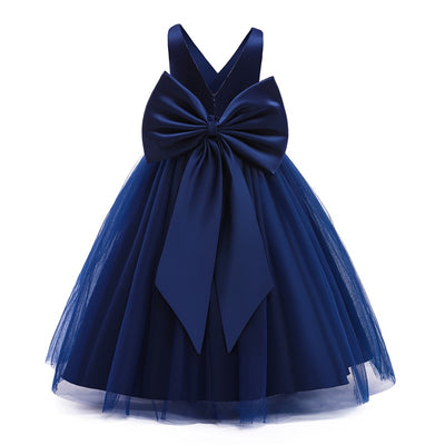 Elegant Big Bow Dress 5-14yrs Girl Dress - Coco Potato - dresses and partywear for little girls