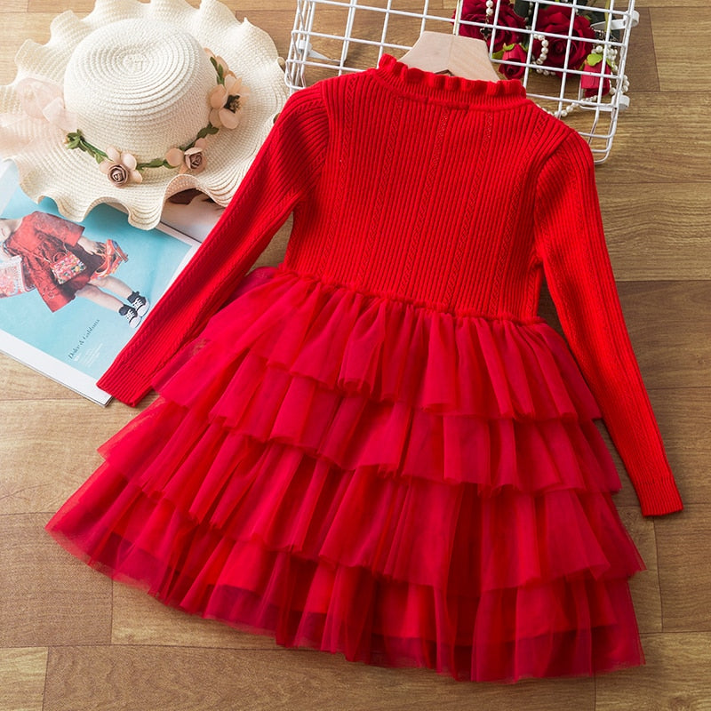 Knitted Tulle 3-8yrs Dress - Coco Potato - dresses and partywear for little girls