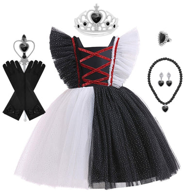 Cruella Inspired Costume 2-10yrs Toddler Girl Dress - Coco Potato - dresses and partywear for little girls