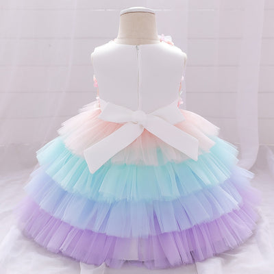 Colorful 3M-24M Cake Dress - Coco Potato - dresses and partywear for little girls