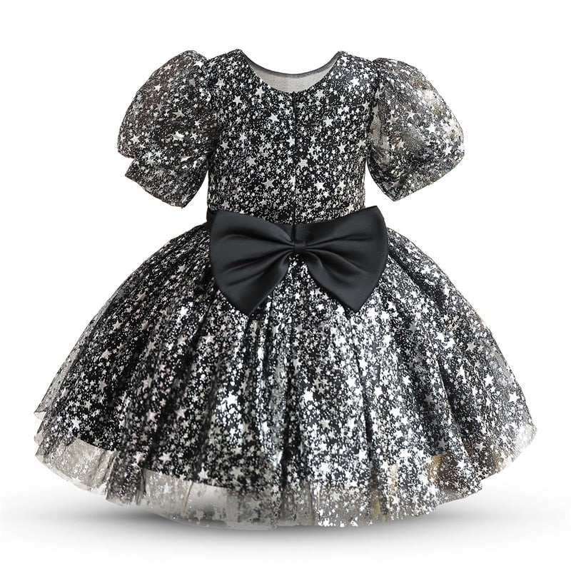 Star Sequin Dress 9M-5yrs Baby Toddler Girl Dress - Coco Potato - dresses and partywear for little girls