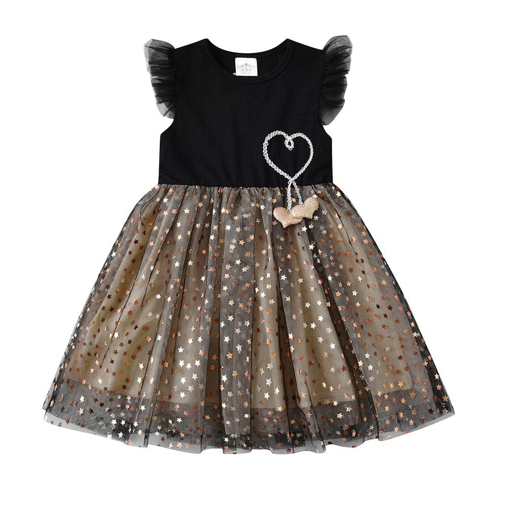 Star Dress 3-8yrs Toddler Girl Dress - Coco Potato - dresses and partywear for little girls