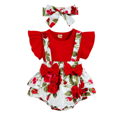 Ruffle Romper 3-18M Jumpsuit - Coco Potato - dresses and partywear for little girls