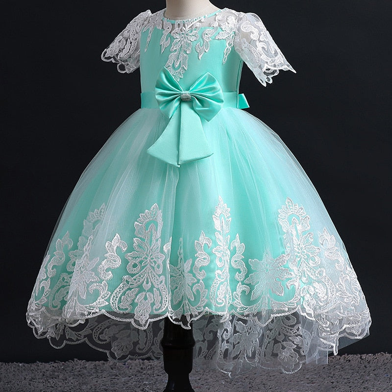 Embroidery Lace Ball Gown 3-12yrs Toddler Girl Dress - Coco Potato - dresses and partywear for little girls