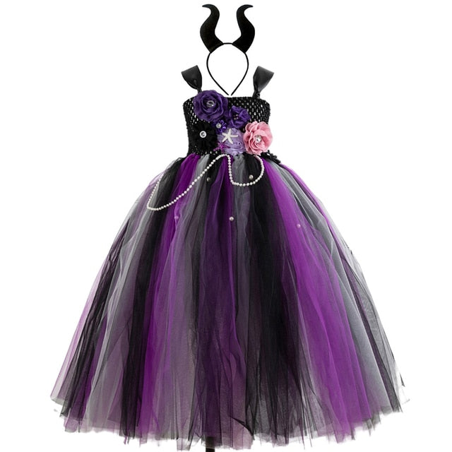 Maleficent Inspired Halloween Cosplay 2-12yrs Toddler Girl Costume - Coco Potato - dresses and partywear for little girls