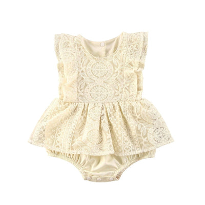 Fly Sleeve 6-24M Romper Dress - Coco Potato - dresses and partywear for little girls